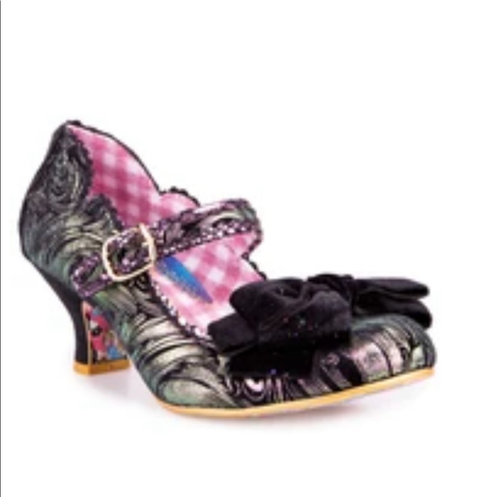 Irregular Choice Summer Breeze in Burgundy Sz38